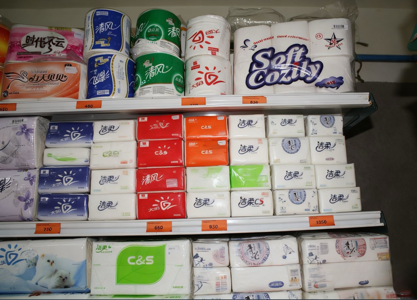 日用品配送：紙巾配送